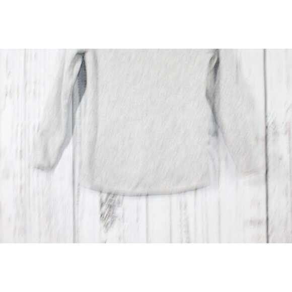 LL Bean Sweater Rugged Fleece Full Zip Jacket Pewter Size Small - Picture 8 of 9